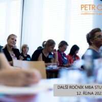 DALŠÍ ROČNÍK MBA STUDIA ZAČÍNÁ JIŽ 12. ŘÍJNA 2023